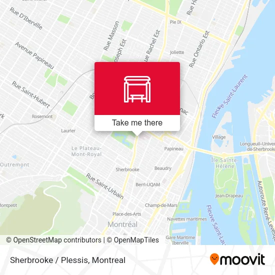 Sherbrooke / Plessis map