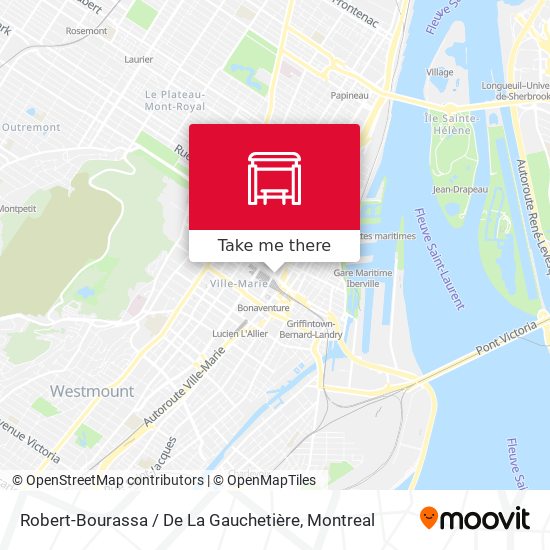 Robert-Bourassa / De La Gauchetière map