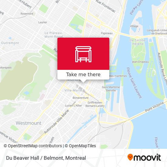 Du Beaver Hall / Belmont map