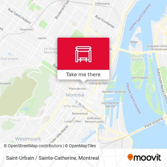 Saint-Urbain / Sainte-Catherine map