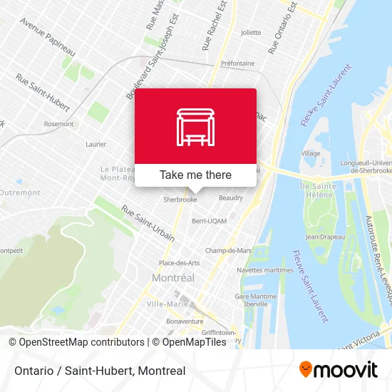 Ontario / Saint-Hubert map