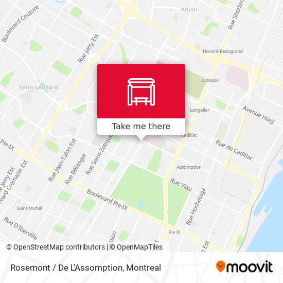 Rosemont / De L'Assomption map