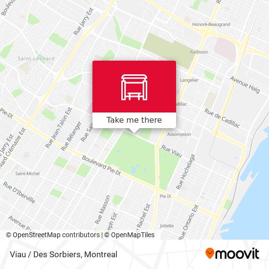 Viau / Des Sorbiers map
