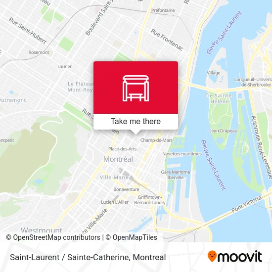Saint-Laurent / Sainte-Catherine map