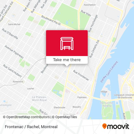 Frontenac / Rachel map