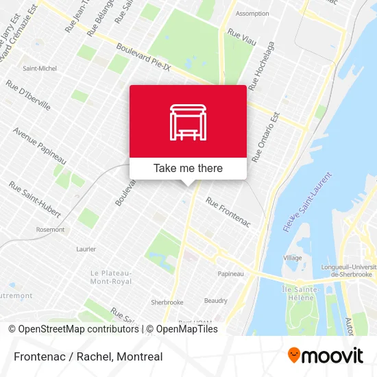 Frontenac / Rachel map