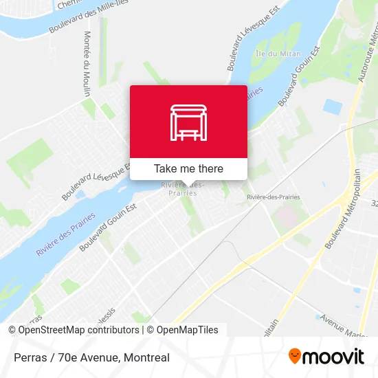 Perras / 70e Avenue map