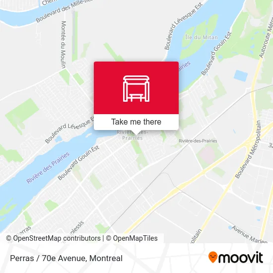 Perras / 70e Avenue map
