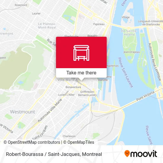 Robert-Bourassa / Saint-Jacques map