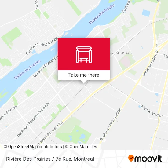 Rivière-Des-Prairies / 7e Rue map