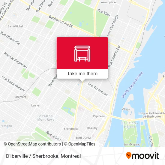 D'Iberville / Sherbrooke map