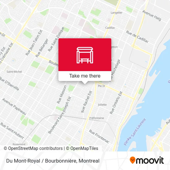 Du Mont-Royal / Bourbonnière map