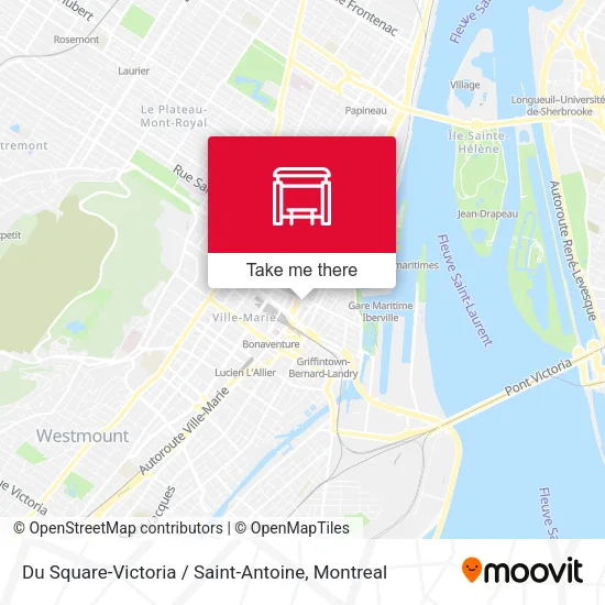 Du Square-Victoria / Saint-Antoine map