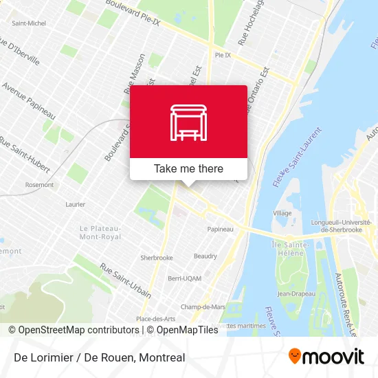 De Lorimier / De Rouen map