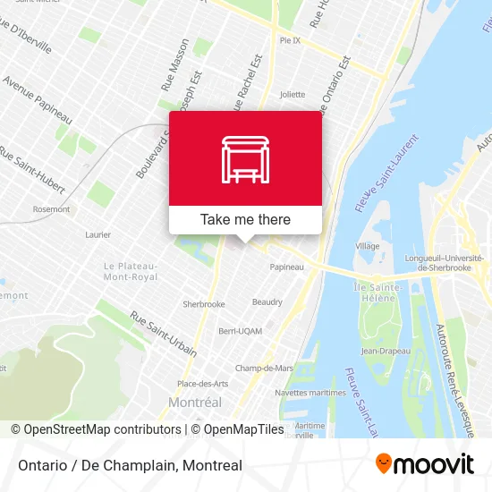 Ontario / De Champlain map