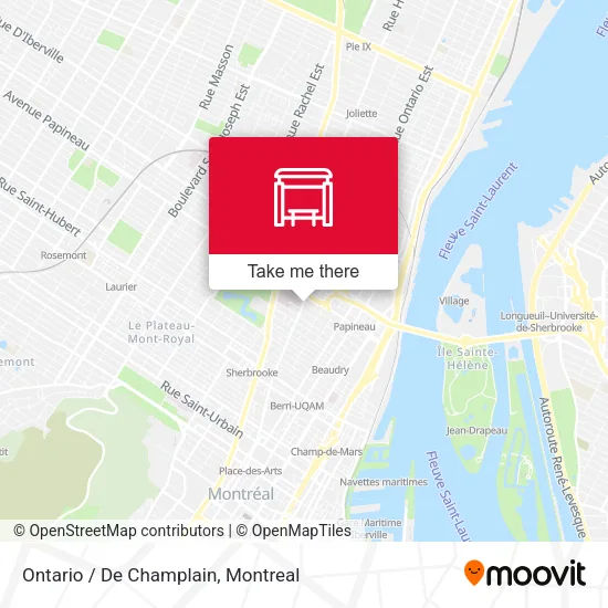 Ontario / De Champlain map