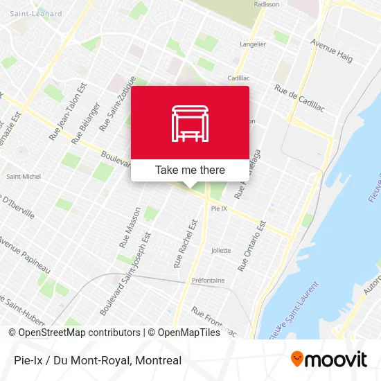 Pie-Ix / Du Mont-Royal map