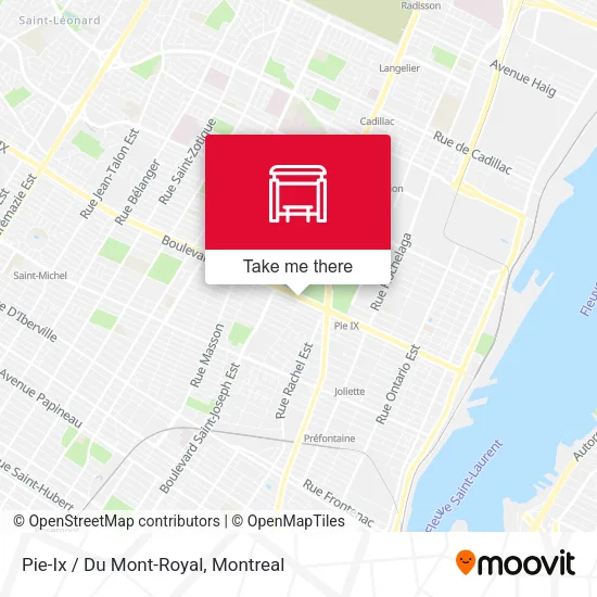 Pie-Ix / Du Mont-Royal map
