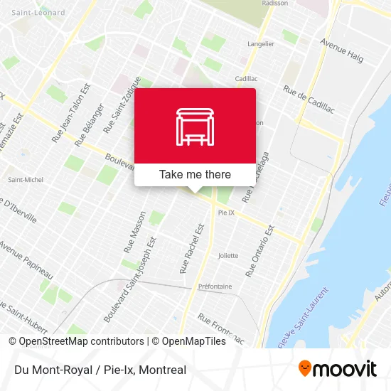 Du Mont-Royal / Pie-Ix map