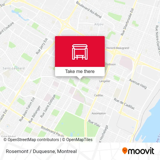 Rosemont / Duquesne map