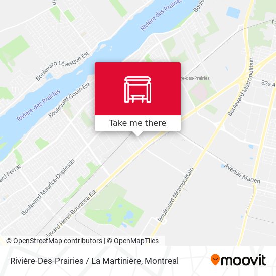 Rivière-Des-Prairies / La Martinière map
