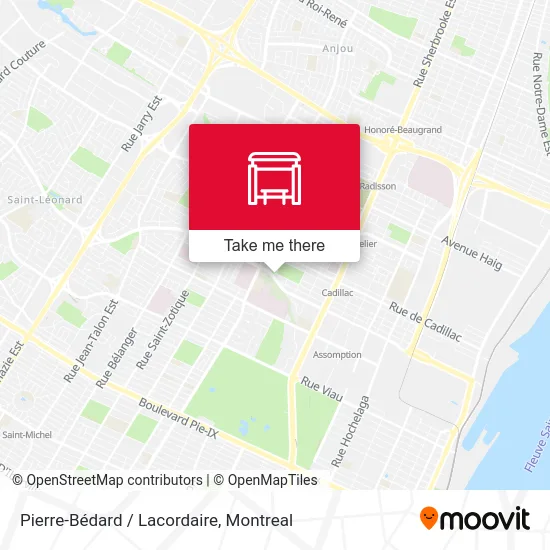 Pierre-Bédard / Lacordaire map