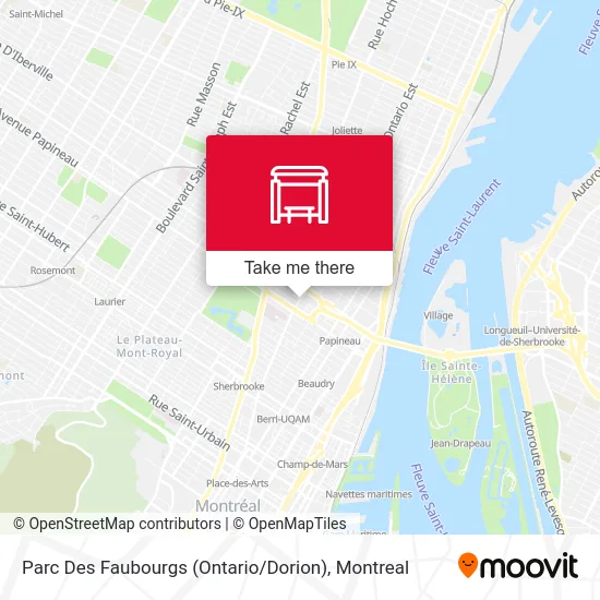 Parc Des Faubourgs (Ontario / Dorion) map