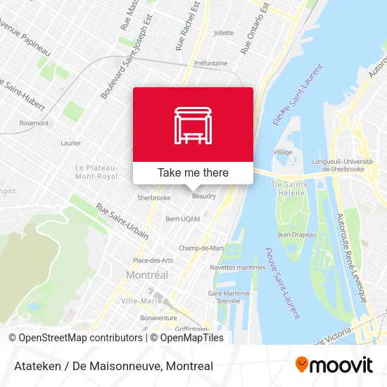 Atateken / De Maisonneuve map