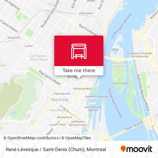 René-Lévesque / Saint-Denis (Chum) map