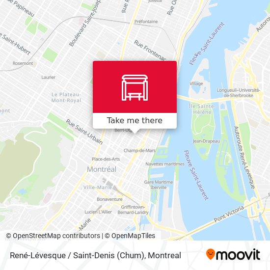 René-Lévesque / Saint-Denis (Chum) map