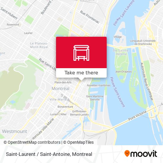 Saint-Laurent / Saint-Antoine map