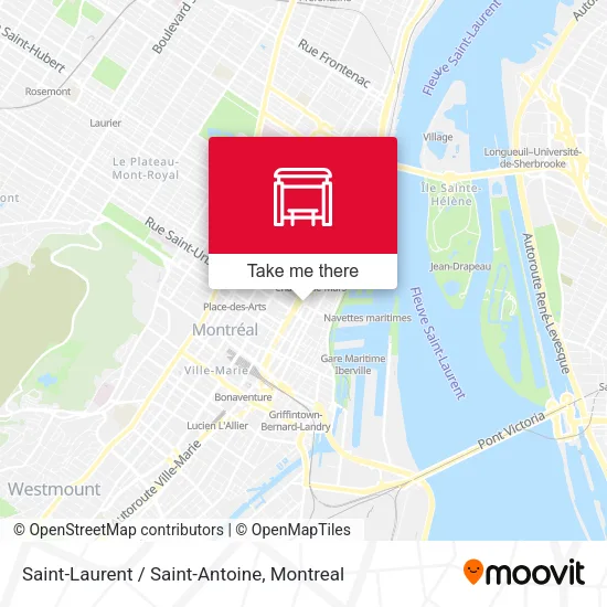 Saint-Laurent / Saint-Antoine map