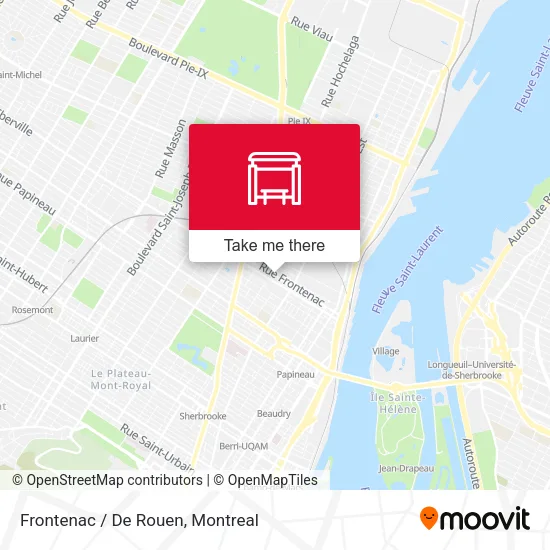 Frontenac / De Rouen map