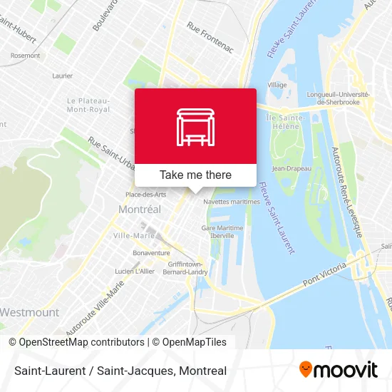Saint-Laurent / Saint-Jacques map