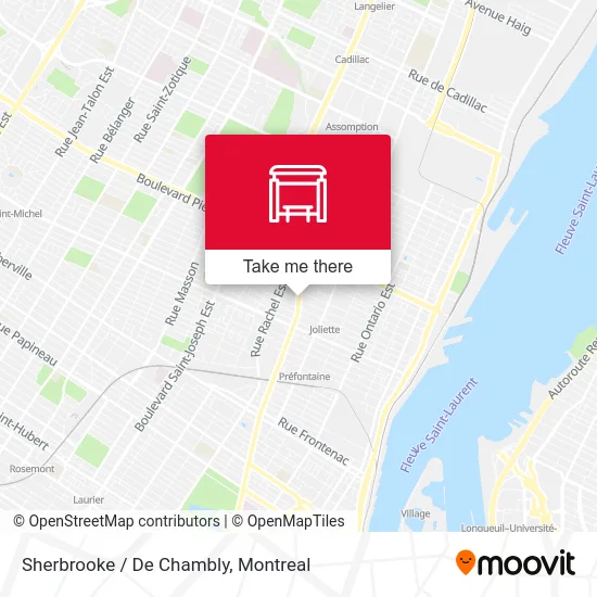 Sherbrooke / De Chambly map