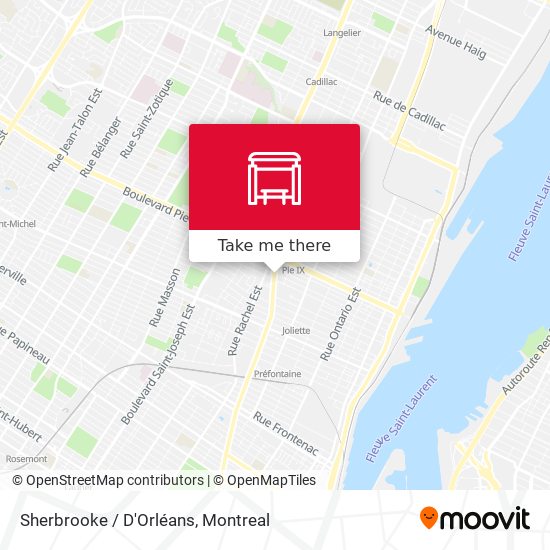 Sherbrooke / D'Orléans map