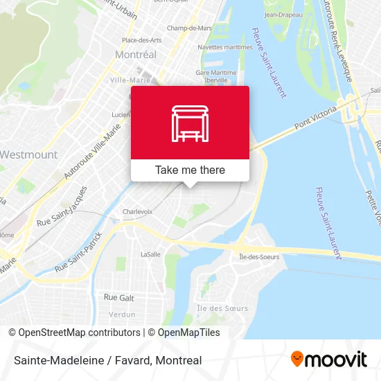 Sainte-Madeleine / Favard map