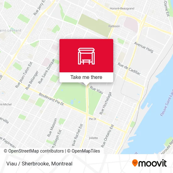 Viau / Sherbrooke map