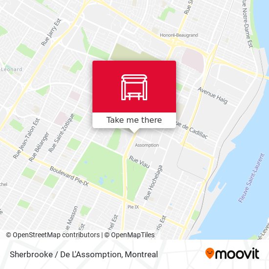 Sherbrooke / De L'Assomption map