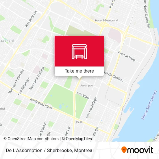 De L'Assomption / Sherbrooke map