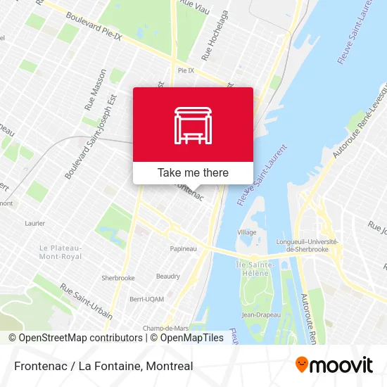 Frontenac / La Fontaine map