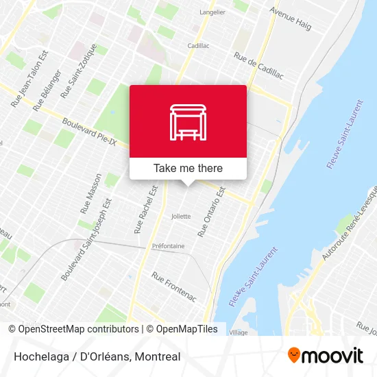 Hochelaga / D'Orléans map