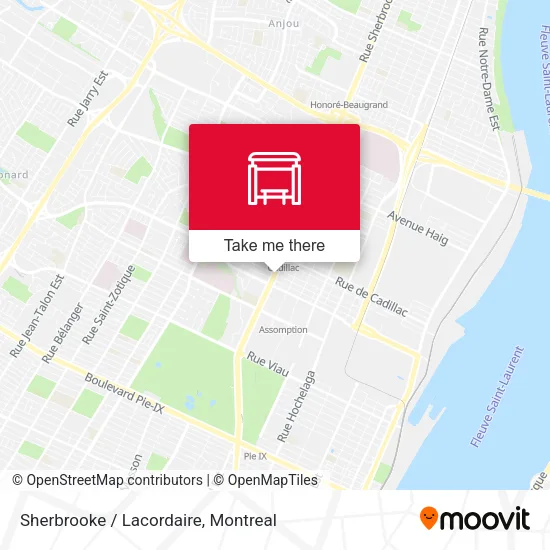 Sherbrooke / Lacordaire map