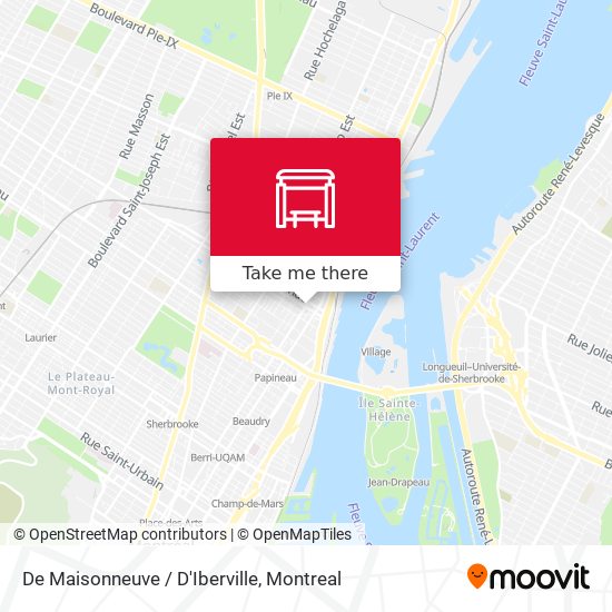 De Maisonneuve / D'Iberville map
