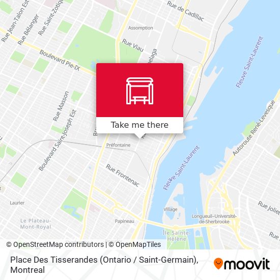 Place Des Tisserandes (Ontario / Saint-Germain) map