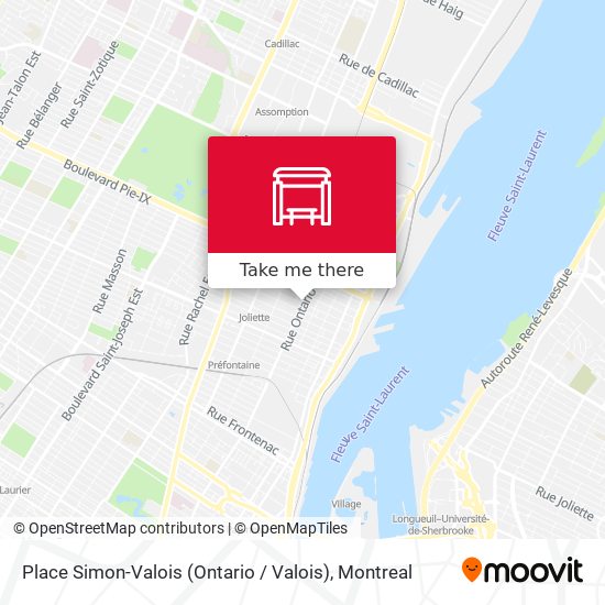 Place Simon-Valois (Ontario / Valois) map