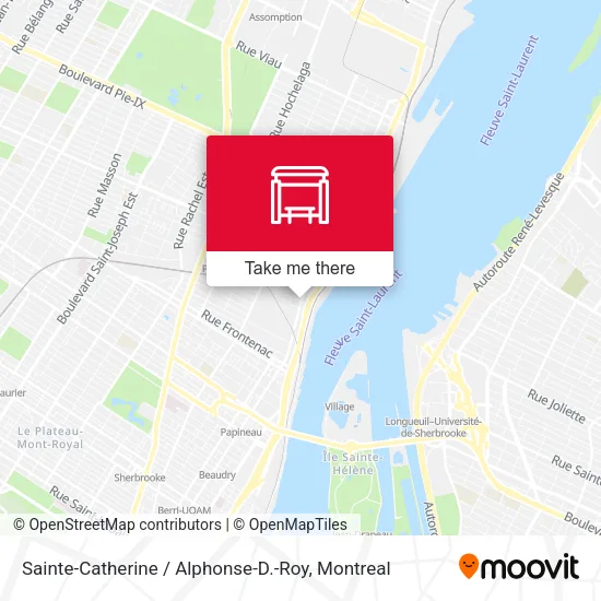 Sainte-Catherine / Alphonse-D.-Roy map