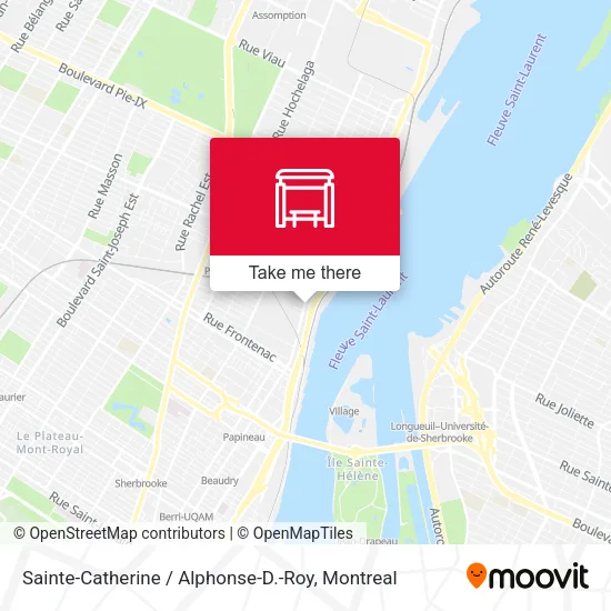Sainte-Catherine / Alphonse-D.-Roy map