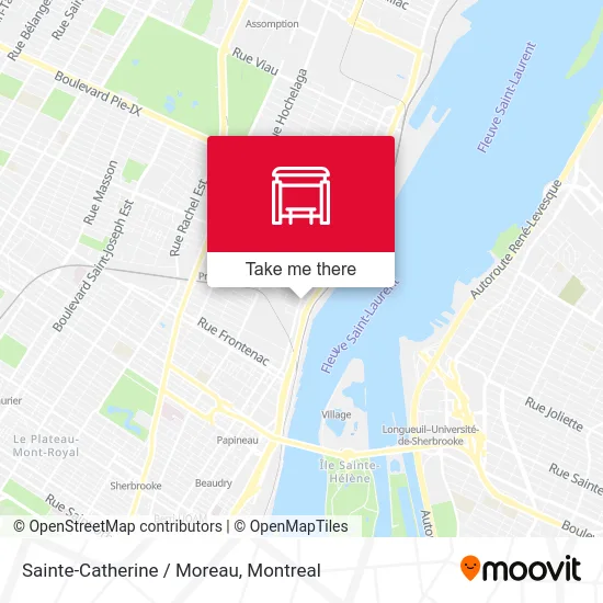 Sainte-Catherine / Moreau map