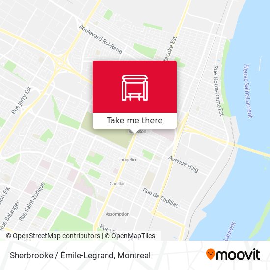 Sherbrooke / Émile-Legrand map